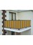 Balkon Demir Perdesi Bağcıklı Sarı Kalın Çizgili 700 x 80 1