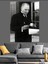 Mustafa Kemal Atatürk Kahve Içerken Dekoratif Kanvas - Mdf Ahşap Tablo 1