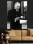 Mustafa Kemal Atatürk Kahve Içerken Dekoratif Kanvas - Mdf Ahşap Tablo 4