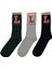 ml Kolej 3lu 34US 4fx Grı Melanj Erkek Çorap 1