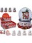 Snowball 65MM Kar Küre Biblo Yılbaşı Noel Baba Kardan Adam Çam Ağaç Cam Poliresin Sevimli 1 Adet 5