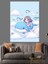 Bulutların Üstündeki Balinalar ve Çocuk Dekoratif Kanvas - Mdf Ahşap Tablo 3