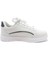 Beyaz Renk Düz Taban Bağcıklı Kadın Sneakers 2