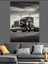 Siyah Beyaz Tır Dekoratif Kanvas - Mdf Ahşap Tablo 1