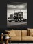 Siyah Beyaz Tır Dekoratif Kanvas - Mdf Ahşap Tablo 4