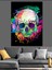 Renkli Kuru Kafa Dekoratif Kanvas - Mdf Ahşap Tablo 3