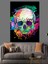 Renkli Kuru Kafa Dekoratif Kanvas - Mdf Ahşap Tablo 4