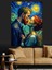 Van Gogh Tarzında Öpücük Dekoratif Kanvas - Mdf Ahşap Tablo 3