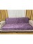 Lila Renk Süngerli Koltuk Çekyat Kanepe Örtüsü 3