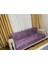 Lila Renk Süngerli Koltuk Çekyat Kanepe Örtüsü 4