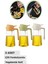 3 Adet Çift Fonksiyonlu Yağdanlık 450ML Zeytinyağı Sıvıyağ Cam Şişe Sprey Airfryer Yağlık Sirkelik 1