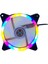 1 Adet 12 cm 3 Renk Hareketli Yanan Rgb Kasa Mining Fanı Işıklı Rainbow Kasa Soğutucu Fan 12CM 0.3A 2