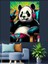 Müzik Dinleyen Panda Dekoratif Kanvas - Mdf Ahşap Tablo 4