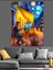 Van Gogh Resim Çizerken Dekoratif Kanvas - Mdf Ahşap Tablo 4