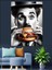 Hamburger Yiyen Charlie Chaplin Dekoratif Kanvas - Mdf Ahşap Tablo 3