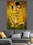 Gustav Klimt The Kiss Öpücük Dekoratif Kanvas - Mdf Ahşap Tablo 1