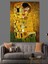 Gustav Klimt The Kiss Öpücük Dekoratif Kanvas - Mdf Ahşap Tablo 2