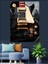 Siyah Les Paul Elektro Gitar Dekoratif Kanvas - Mdf Ahşap Tablo 2