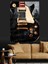 Siyah Les Paul Elektro Gitar Dekoratif Kanvas - Mdf Ahşap Tablo 3