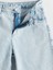 Lcw Kids Beli Ayarlanabilir Lastikli Kız Çocuk Jean Şort 3