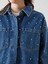 Lcw Comfort Gömlek Yaka Boncuklu Oversize Kadın Jean Tunik 3