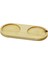 2 Bölmeli - Oval Açık Renk=sade Ahşap Yağdanlık Altlık 27X12.5CM-FINDIT 1