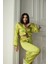 Ipek Saten Pijama Yağ Yeşili - Xl 2