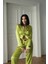 Ipek Saten Pijama Yağ Yeşili - Xl 3