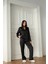 Ipek Saten Pijama Siyah - Xl 3