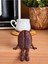 3D Kahve Köşesi Sevimli Biblo Seti 3'lü,kahve Çekirdeği,beyaz Kahve Kupası,moko Pot,coffee Set 3