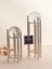 Ikili Gümüş Içi Dolu Köpüklü Kristal Metal Stand Paslanmaz Kaplama Dekoratif Obje Hediyelik 1