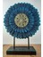 Dekoratif Yaşam Çiçeği Mavi Polyester Masaüstü Biblo Ev ve Ofis Aksesuar 31 cm 1