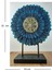 Dekoratif Yaşam Çiçeği Mavi Polyester Masaüstü Biblo Ev ve Ofis Aksesuar 31 cm 4