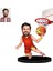 Kişiye Özel Basketbolcu Bay Figürlü 3D Ahşap Biblo,sevgiliye 1
