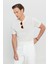 Pamuklu Slim Fit Dar Kesim Bisiklet Yaka Tişört 4