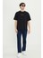 %100 Pamuk Oversize Fit Geniş Kesim Bisiklet Yaka Baskılı Tişört 2