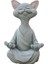 Dekoratif Yoga Yapan Kedi Biblo Meditasyon Kedi Heykeli Ev Dekoru 1