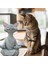 Dekoratif Yoga Yapan Kedi Biblo Meditasyon Kedi Heykeli Ev Dekoru 3