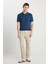Relaxed Fit Geniş Kesim Koyu Mavi Polo Yaka Tişört 3