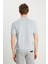 Relaxed Fit Geniş Kesim Açık Gri Polo Yaka Tişört 5