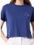 Bisiklet Yaka Baskılı Lacivert Kadın T-Shirt J5SL-TST7886 4