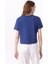 Bisiklet Yaka Baskılı Lacivert Kadın T-Shirt J5SL-TST7886 5