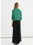 Normal Bel Standart Siyah Kadın Pantolon 25YSL5356 4