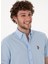 Regular Fit Gömlek Yaka Mavi Erkek Gömlek Elfygl 2