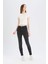 Skinny Fit Yüksek Bel Düz Paça Uzun Jean Kar Yıkamalı Pantolon D6601AX25SP 3