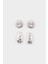 Kadın 2'li Silver Küpe E4534AXNS 1