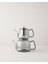 Odin Borosilikat Cam Çaydanlık 600-1200 ml Gri 1
