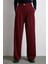 Geniş Paça Pantolon Bordo 4