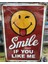 Retro Eskitme Smile Metal Kabartılmış Ev Ofis Dekor Masa Süsü 1