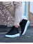Siyah Bağcıklı Sneakers Yarım Bilek Bot 3